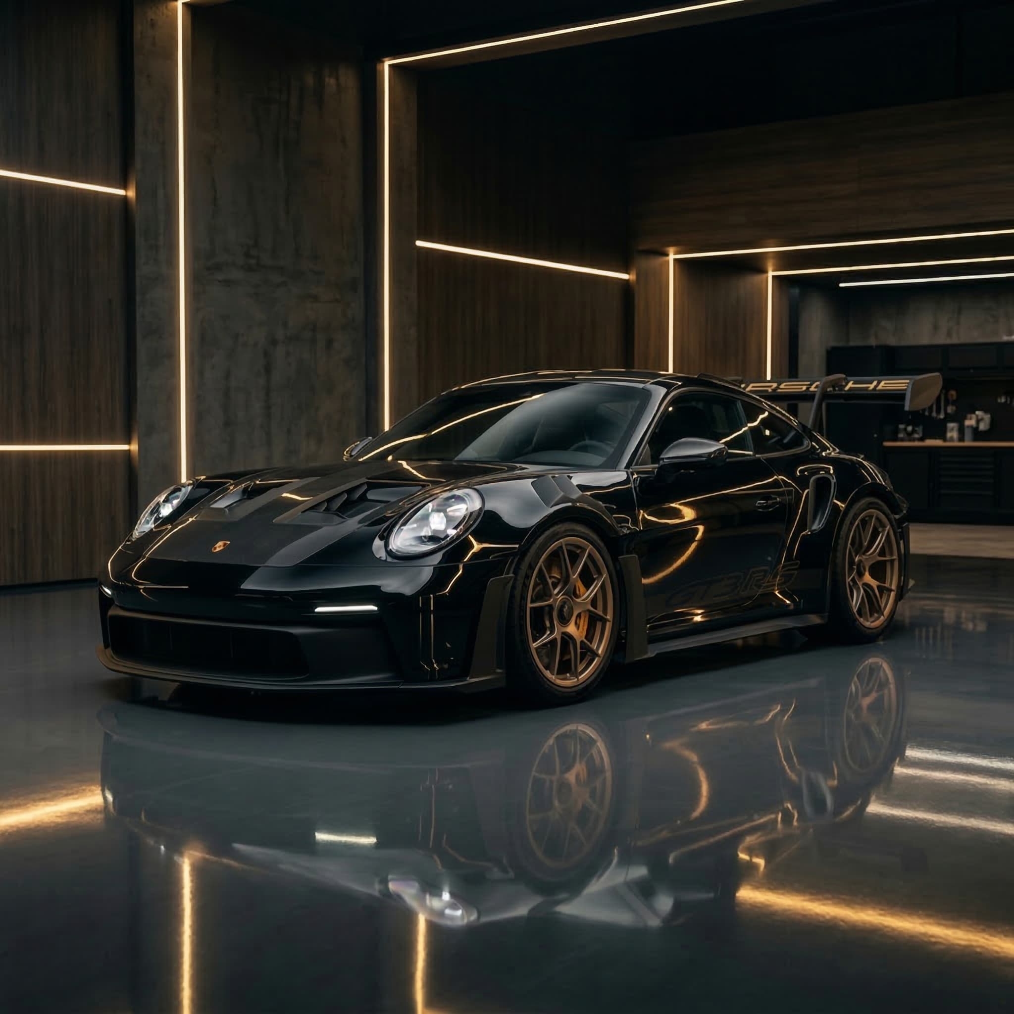 Athena PPF - Porsche GT3 RS dans garage de protection